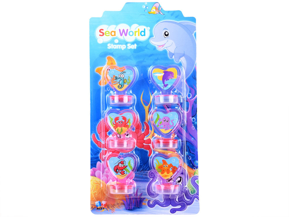 Zīmogu komplekts 6 gab. Jūras dzīvnieki