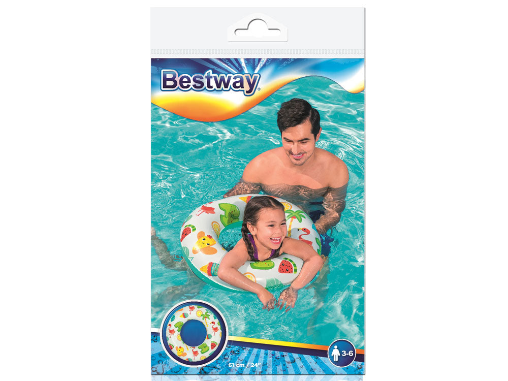 Bestway piepūšamais riņķis peldēšanai 61cm