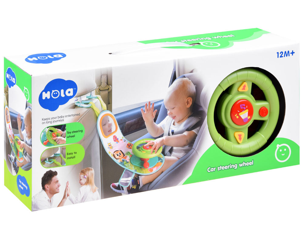 Interactive steering wheel for the car