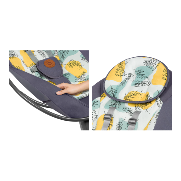 Rocking chair RALF gray concrete Lionelo