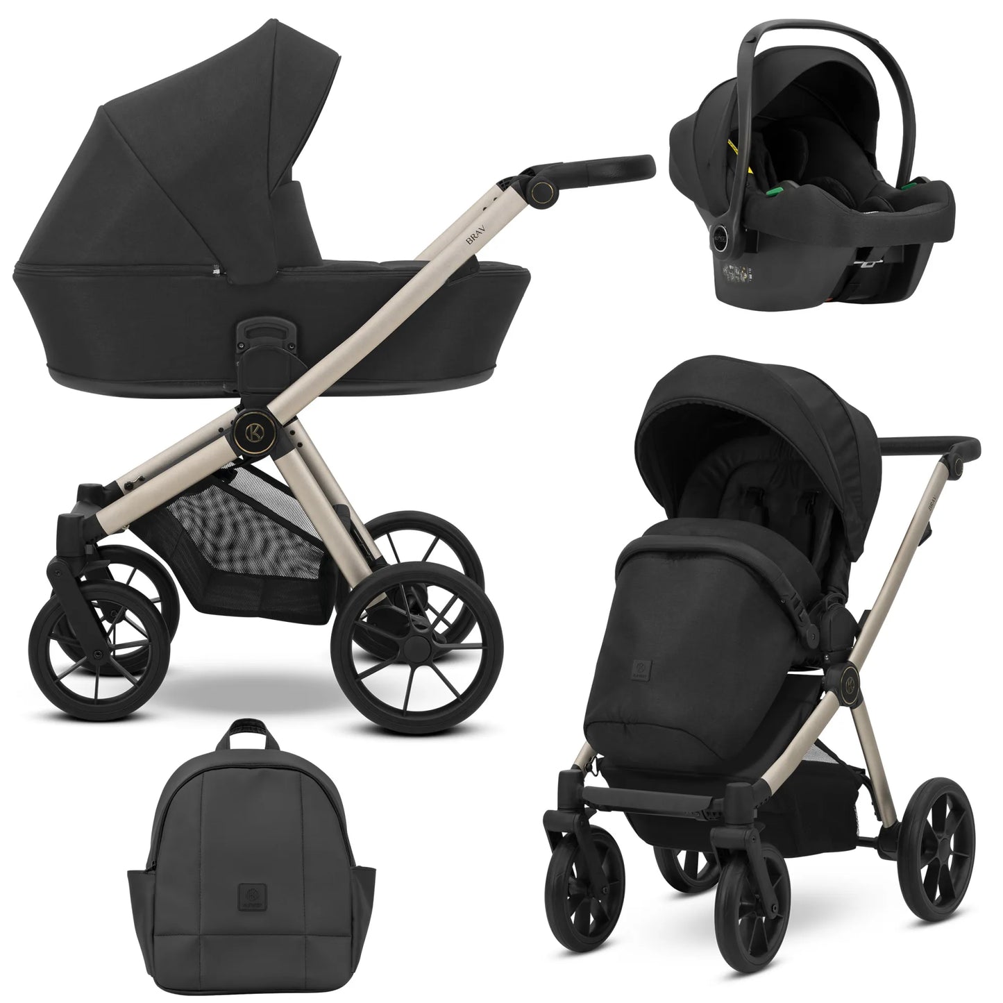 BRAV Kunert bērnu rati 3in1