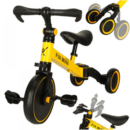 Велосипед 3-в-1 TRIKE FIX, желтый-KIK