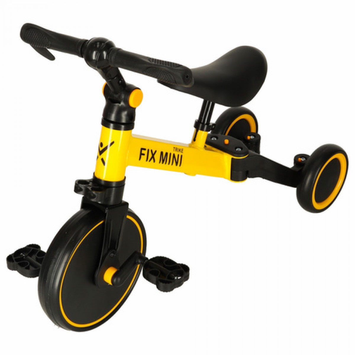 Велосипед 3-в-1 TRIKE FIX, желтый-KIK