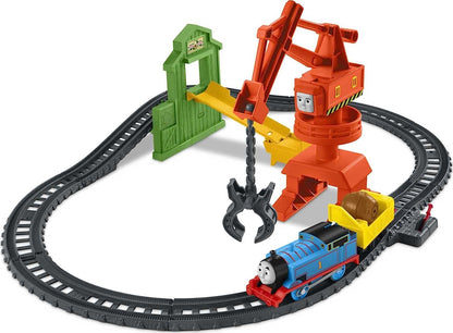 Thomas & Friends Cassia Crane & Cargo Set, motorizēts vilcienu un sliežu ceļu komplekts