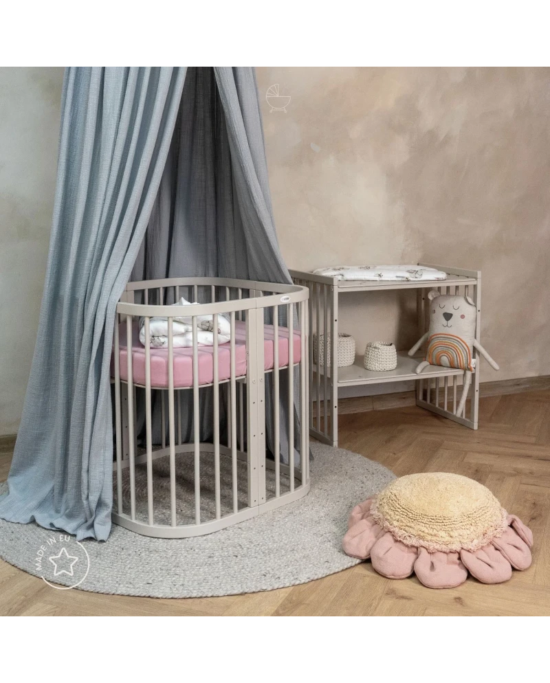 7in1 Convertible Cot with Changing Top and Mattress