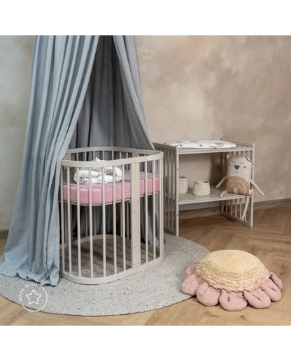 7in1 Convertible Cot with Changing Top and Mattress