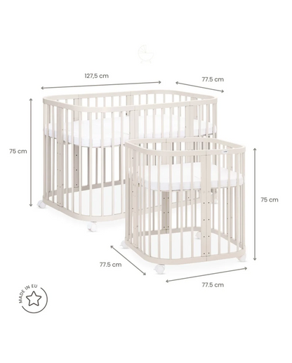 7in1 Convertible Cot with Changing Top and Mattress