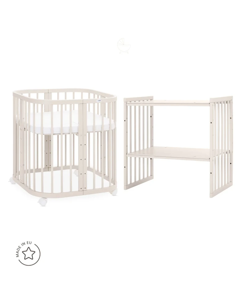 7in1 Convertible Cot with Changing Top and Mattress