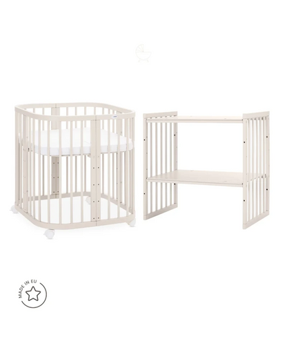 7in1 Convertible Cot with Changing Top and Mattress
