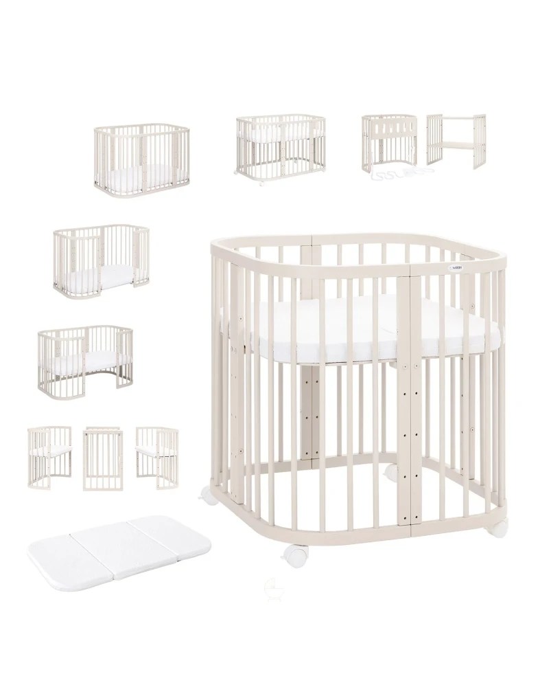 7in1 Convertible Cot with Changing Top and Mattress