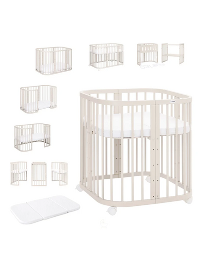 7in1 Convertible Cot with Changing Top and Mattress