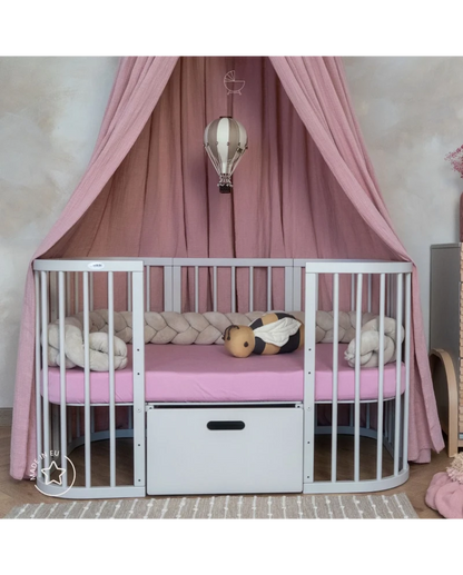 7in1 Convertible Cot with Changing Top and Mattress