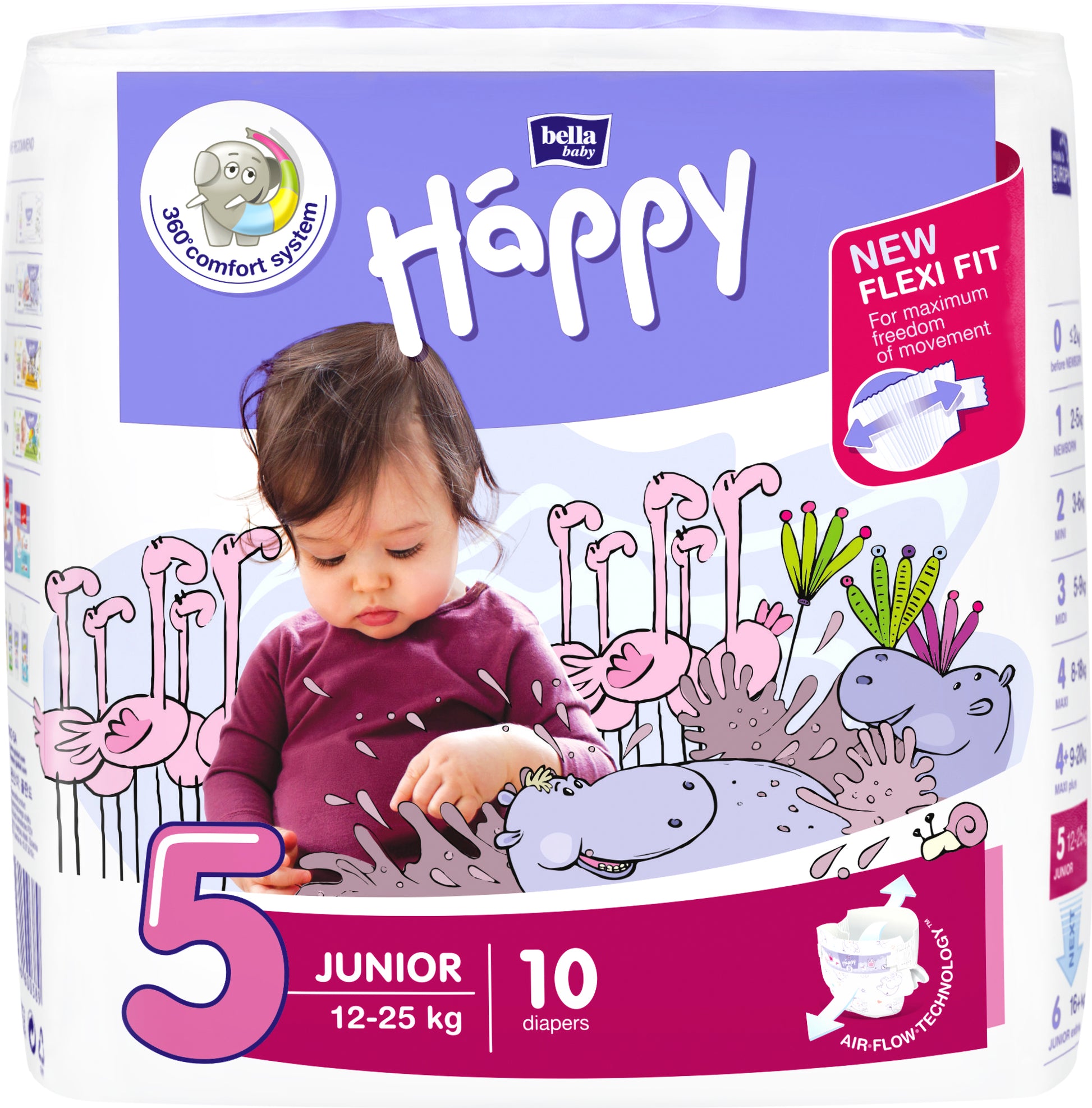 BELLA HAPPY diapers JUNIOR, size 5, 12-25 kg, 10 –