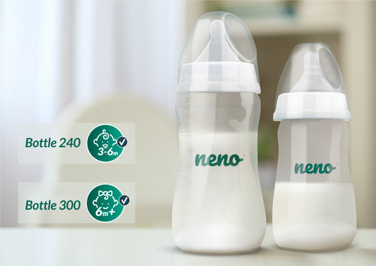Baby bottle with pacifier NENO