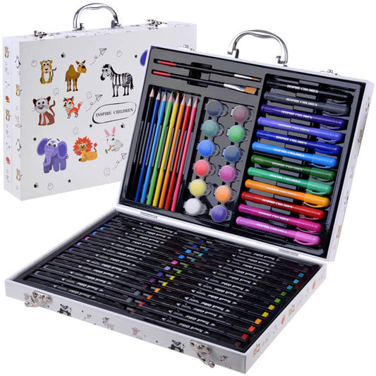 Art kit for painting in a suitcase