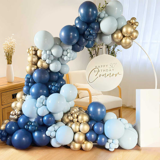 Balloon string, blue and dark blue set 100 pcs.