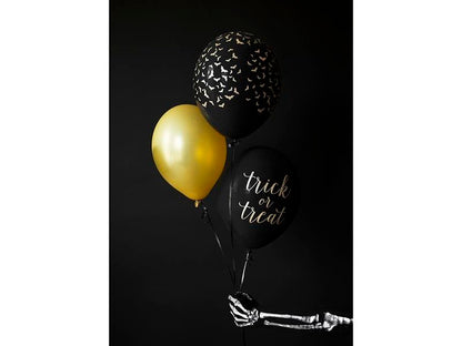 30 cm Balloons with bats, pastel black (6 pcs.)