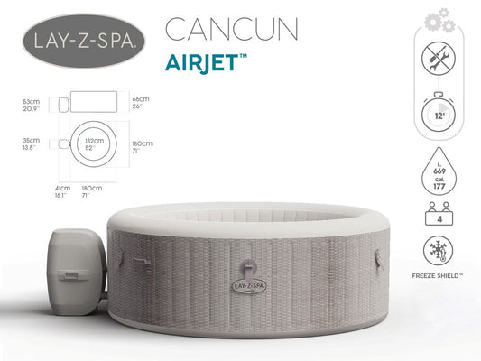 Bestway Džakuzī Lay-Z-Spa KANKUNA 2-4 personas