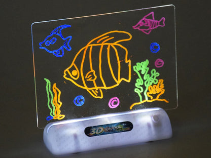Radošā maģijas tāfele ar LED gaismām un 3D brillēm