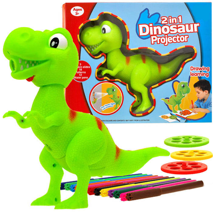 Dinozaura T-rex Kodoskops + pildspalva