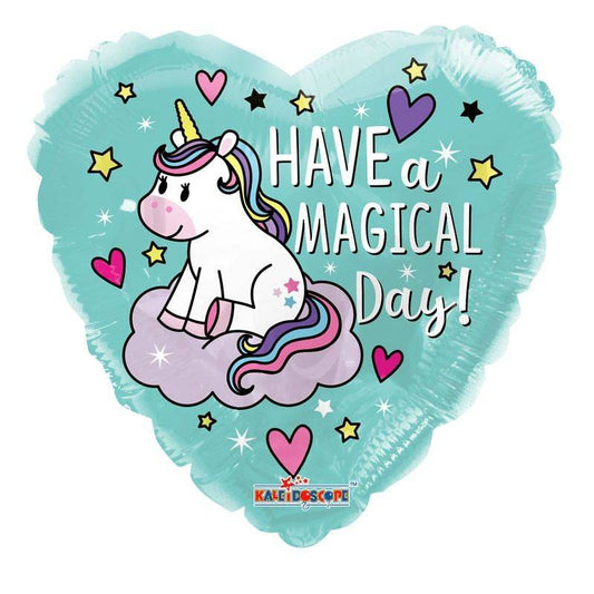 Foil balloon with Unicorn, Have A Magical Day, 46 cm