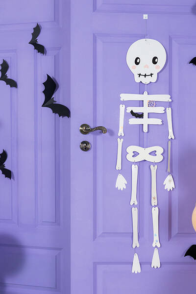 Подвесной скелет, украшение на Хэллоуин, 110 см.