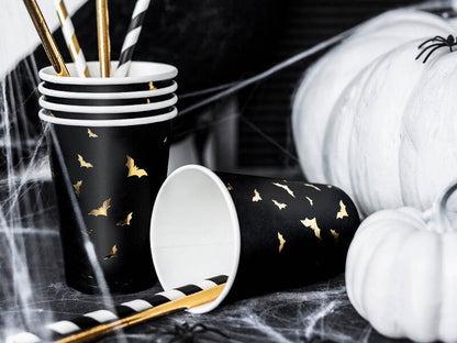 Paper cups for Halloween Trick or treat, 220ml, 6 pcs.