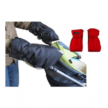 Stroller gloves-muff PLUSH BLACK Womar M-045