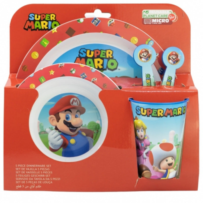 Super Mario trauku komplekts ar 5 priekšmetiem