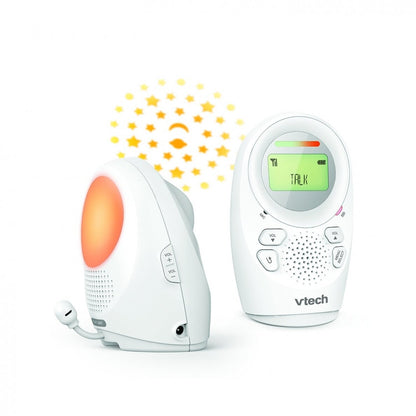 Vtech DM1212 audio baby monitor with LCD and night light projection